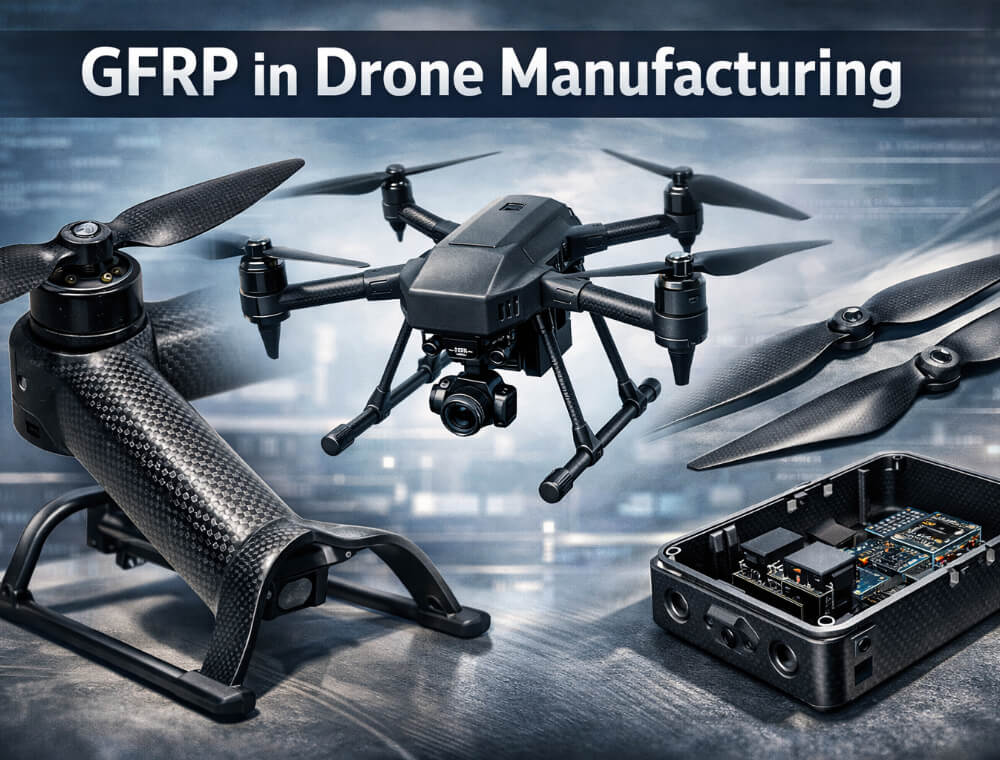 GFRP in Drone Manufacturing: The Essential Material for UAV Arms, Landing Gear, and Propellers