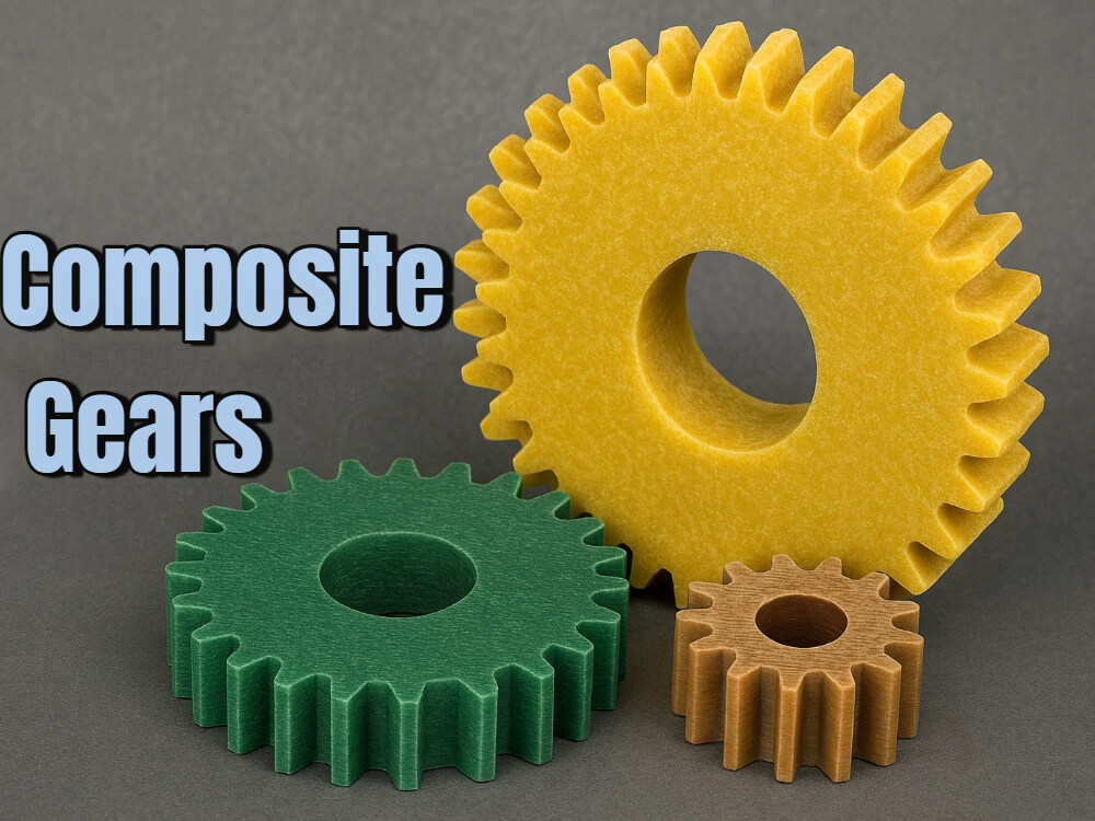 Composite gears can make power transmission quieter, lighter, and more efficient