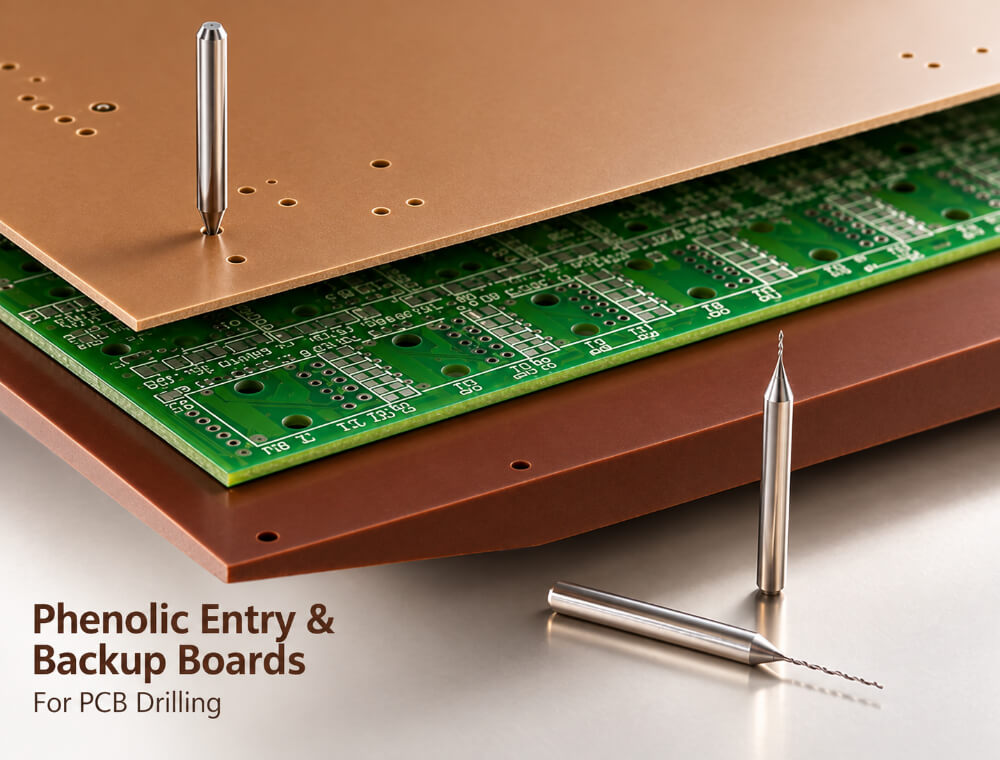 Phenolic Entry and Backup Boards for PCB Drilling