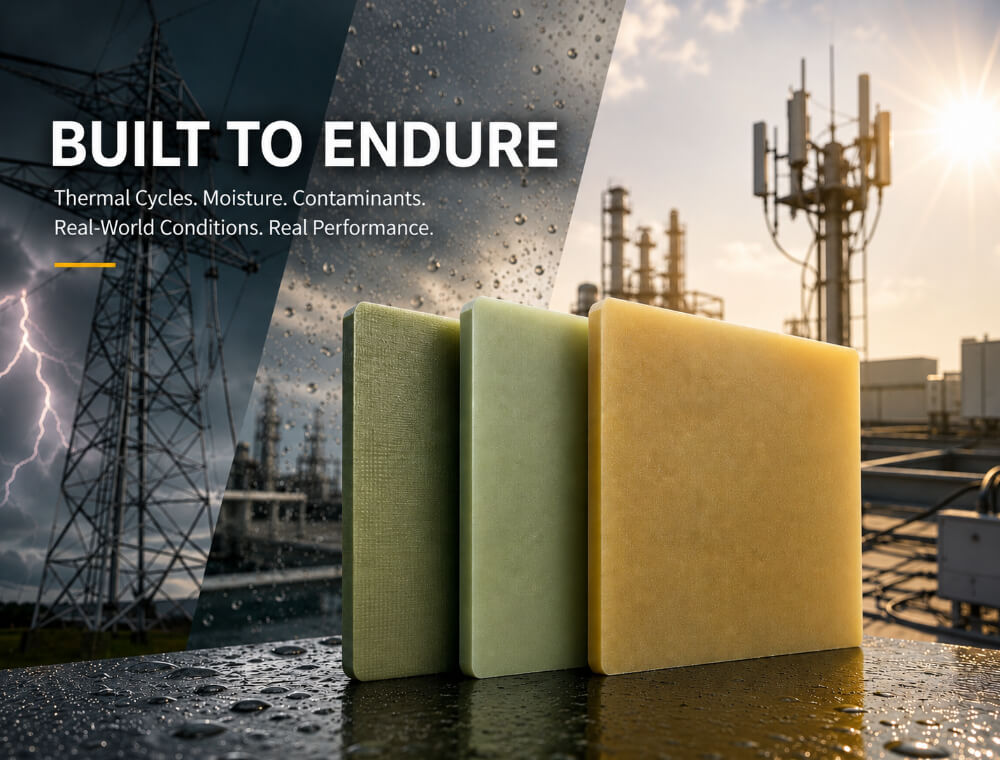 How Thermal Cycles, Moisture, and Contaminants Redefine the Service Life of G10, FR4, and G11 Laminates